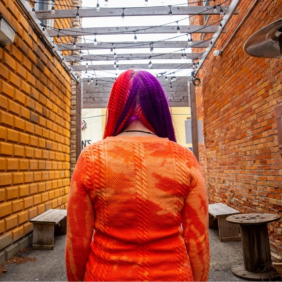 Basic Editions Tie Dye Knit Sweater - Picture 6 of 7